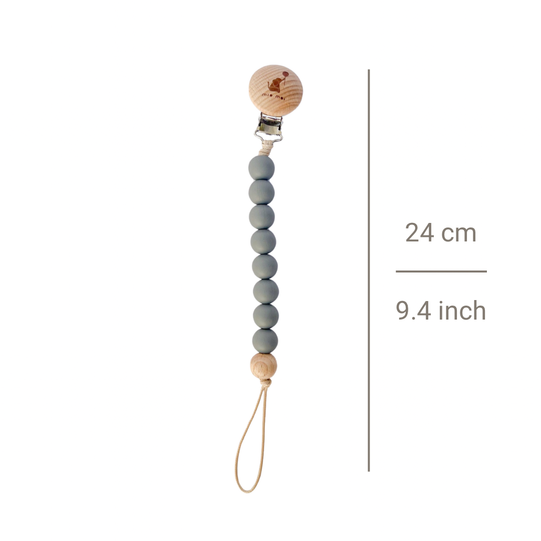 Porta Chupon de madera | Dusty Blue