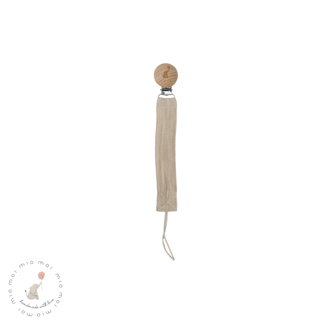 Porta Chupon de tela | Beige