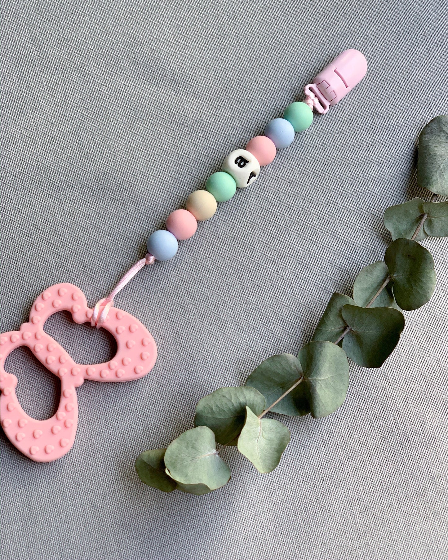 Clip sencillo pastel rainbow